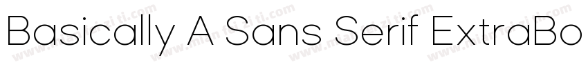 Basically A Sans Serif ExtraBold字体转换